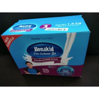 ❤FREE PUZZLE! 1.6KG Bonakid preschool 3Plus plain powdered milk