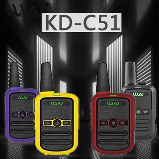 2021 NEW 2pcs WLN KD-C51 MINI handheld fm transceiver portable two way Radio Ham HF cb radio Walkie
