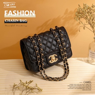New Korean Sling Bag for Women Diamond Chain Bag Fashion Quality Shoulder Messenger Rattan Bag