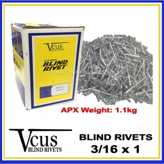 Blind Rivets 3/16” x 1” VCUS Brand