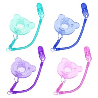 *❤*Food Grade Silicone Baby Soother Infant Teether Pacifier Chain Storage Box