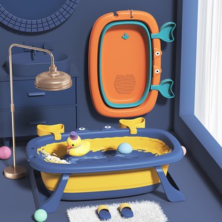 Portable Baby Bathtub Baby Foldable Bathtub Household Eco-friendly Non-Toxi Material Newborn Shower