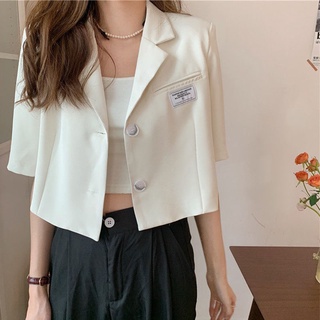 Short Sleeve Small Suit Jacket Female Thin 2021chic Suit