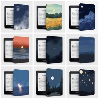 [FoxBridge] ‘Moon Night' Kindle Smart Cover Paperwhite 4/3/2/1 Magnetic Case Amazon E-reader 2019 10th / 2016 8th gen Silicone Protective Shell