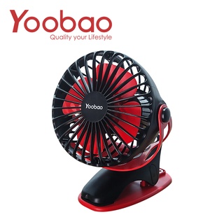 Yoobao F04 6400 mAh Rechargeable Mini Desktop Clip Fan – Black