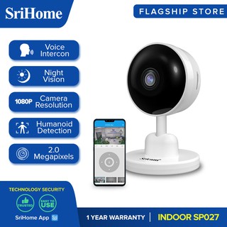 ﹍▪SRICAM SP027 I Smart Wifi Camera CCTV Connect to Cellphone 1080P HD Motion Tracking Night Vision M