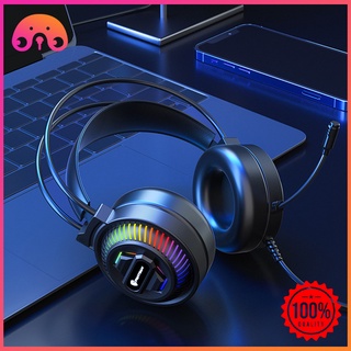 Gaming Headphones PC Noise Cancelling Headphones Wired Headset with Mic for PC Cell Phone