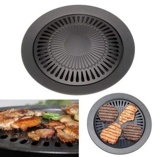 COD!JL Smokeless Barbecue Pan Grill Stove-Top Plate Cooking Non-Stick Home BBQ Tool