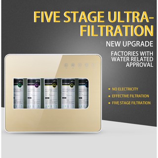 5 Stage Water Filter Air Alkaline Reverse Home Drinking System Water Purifier Sediment Filter
