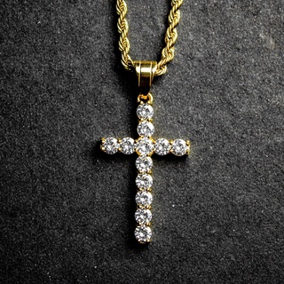 Tiger Chain - Premium Iced Cross Necklace