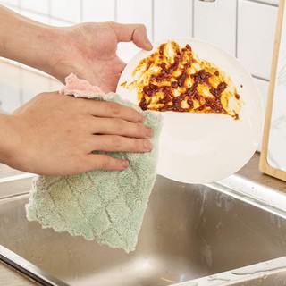 Super Absorbent Coral Velvet Dishtowels Premium Dishcloths Kitchen Cloth Dish Towels Nonstick Oil Washable Fast Drying