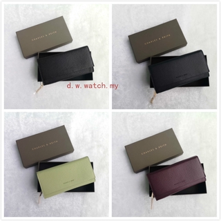 [Ready Stock] Pure Color Long Purse Tassel Fold Over Purse Wallet CNK (1)