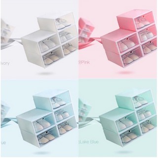 Candy Color Shoe Box Foldable Drawer Case Storage Organizer