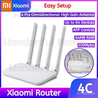 [Philippines Spot]XIAOMI Mi Router 4C 300Mbps 2.4GHz Wireless Wi-Fi Router with 4 Antennas (White)