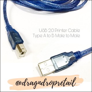 ♀✢USB 2.0 Printer Cable - Type A to B Male to Male Print Cable Sync Data Charging Cord