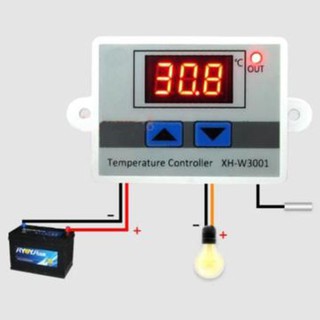12V/24V/220V Xh-W3001 Temperature Controller Thermostat Control Switch Probe Au