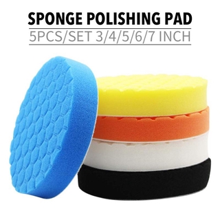 【COD】5pcs Buffing Sponge Polishing Pad Hand Tool Kit Car Polisher Compound Polishing Car Beauty Polishing Tool Set