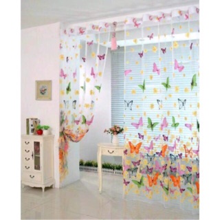 Butterfly Tulle Curtain(Transparent) (1)