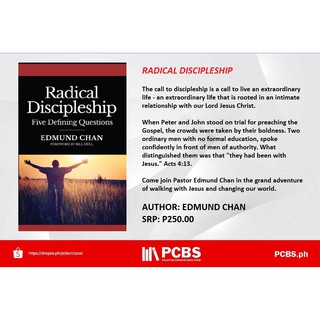PCBS Radical Discipleship by Edmund Chan (7 x 4.25 x 0.3 inches)