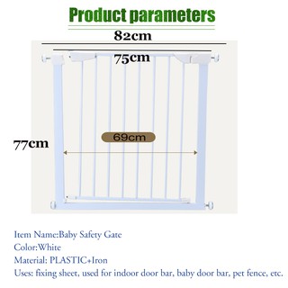 Baby Safety Gate Fence Door Gate Stairs Barrier Infant Child (2)