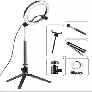 Ring Light 20 26 33 36cm Dimmable LED Ringlight With Tripod Stand CPHolder For Makeup Photography Se