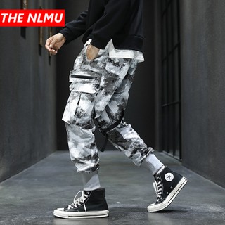 Mens Multi-pocket Harem Pant Men Streetwear Punk Camouflage Cargo Pant Hip Hop Casual Trousers Jogge