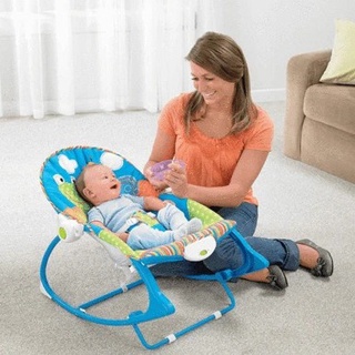□❈⊕Electric Baby Rocking Chair (BLUE) Newborn Musical Rocker Infant Vibrating Crib Baby
