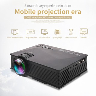 New Mini portable projector UC68 LED home micro projector UC68+ 1080P HD projector Better than UC46