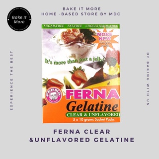 Ferna Clear & Unflavored Gelatine 10G X 5 Sachet Expiration 2026