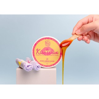 Kiss Wax Hair Wax Strip it Hot Wax All in one Hair Remover by Fleur Naturals with spatula and Strips