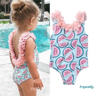 {Spot}✿ℛToddler Kid Baby Girls Backless Watermelon Bikini Swimwear Swimsuit Bathing Suit idZ6