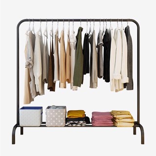 Single Pole Type Drying Rack Wardrobe Rack Hanger Hanging Clothes Shelf (2)