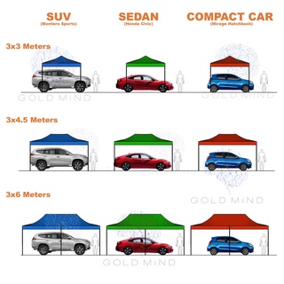 ✈Retractable Tent 2x3M Canopy Gazebo Outdoor Garden Tent (FRAME INCLUDED) Blue Green Red White - Gre