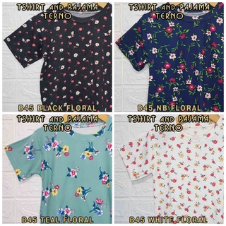 Floral Prints Family/Twinning Tshirt and Pajama Terno