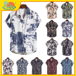 Dye Shirt Summer Shirt Casual Fashion Short Shirts Hawaii Beach Shirts Casual Floral Blouse Loose Shirts Streetwear Party Blouse Crop Tops Shirts Blouse Batik Shirt Oversized Shirt for Men
