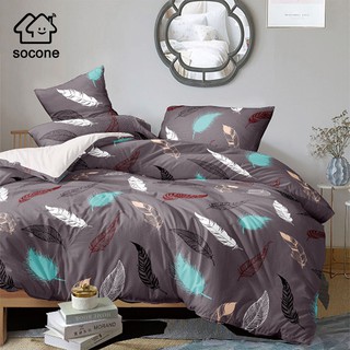 Socone 3IN1 Elegant Design King Size Bedsheet Set 70*78+7.8 Fitted Sheet 4316-78