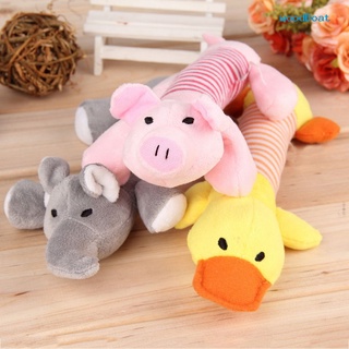 woodBoat Pet Puppy Chew Squeaker Squeaky Plush Sound Piggy Elephant Duck Ball Dog Toys