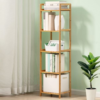 Maharlika LQMRJ 5-35 Multi-Layer Bamboo Wooden Bookshelf Open Shelf Bookcase Floor Standing Storage (3)