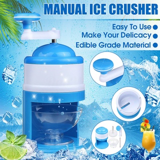 Household Mini Easy Ice Shaver Hand Crank Crusher Handheld Snow Manual Crushing Ice Cube Maker Machi