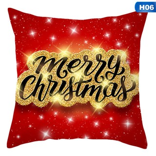 Merry Christmas Red Series Cushion Cover Throw Pillow Case Festive Elk Snowflake exclusivegift (7)