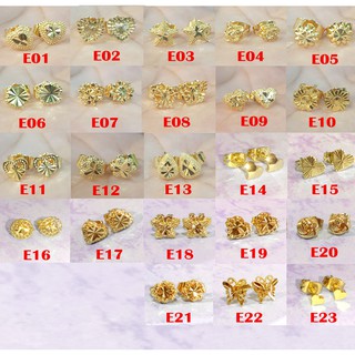 10k Thailand Gold Stud Earrings
