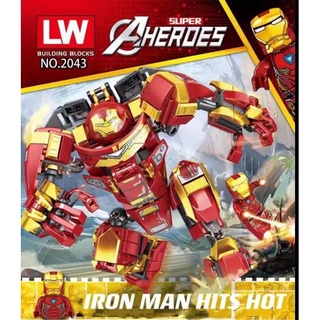 *alloy toy*LEGO BUILDING BLOCKS HEROES IRON MAN 2043