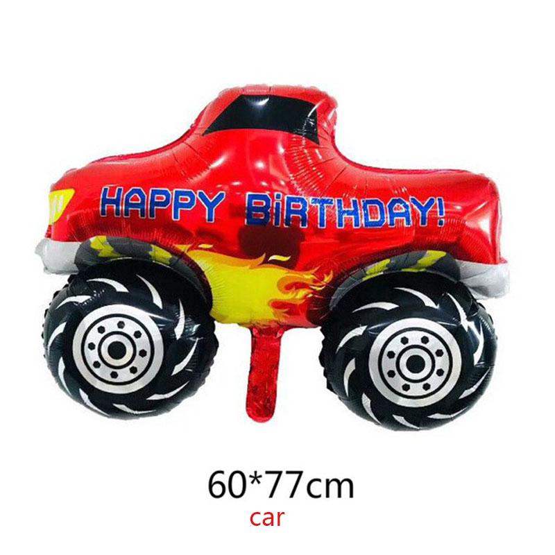 Car Truck Train Balloons Children Gifts Happy Birthday Party Decorations (6)