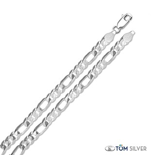 Tom Silver 92.5 Italy Sterling Silver Classic Chain For Mens N046 3MM 24