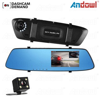 Andowl Dash Cam HD 1080P Car Mirror Recorder Video Recorder Interior Camera Dash Cam