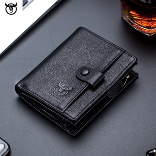 Genuine Leather men Wallet Design Men's Purse male Wallets With Zipper Coin Pocket Card Holder brand Wallet