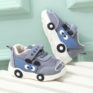 [READY STOCK]New Baby Soft Sole Sneakers Boy Cute Non-Slip Pumps CAR Girls Velcro Children's Shoes