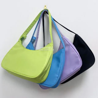 New Candy Color Armpit Bag Niche Hobo Retro Vintage Handbag (1)