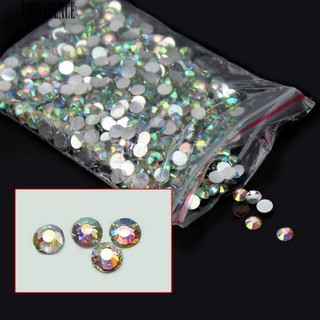 √COD 1000 Pcs Round Flatback Scrapbooking DIY Craft Rhinestone Beads