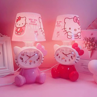 Hello kitty lamp shade w/ clock